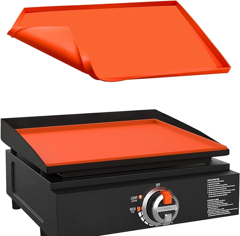 Protebox 17" Silicone Griddle Mat for Blackstone 17 Inch Grill, Heavy Duty Food Grade Silicone Griddle Cover, Protect Your Grill from Dirt & Rust All Year Round - Image 1